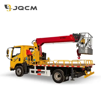 JQCM China Truck Crane Brand 6.3 ton small mobile lifting cranes for construction