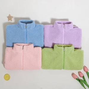 Best China Low Price 100% Polyester Children Top Long Sleeves and Zipper Design Winter Baby Boy Girl Coats