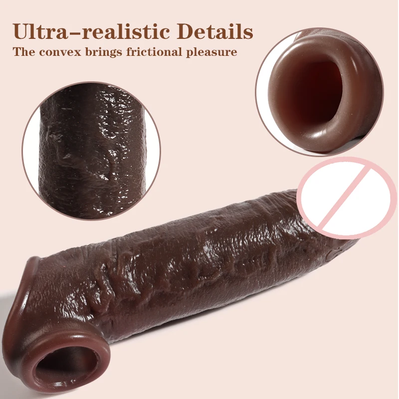 10.63 Inch Vibration Enhances Couples' Sexual Pleasure Simulation Penis  Sleeve Suitable for Men and Women Orgasm Sex Toys