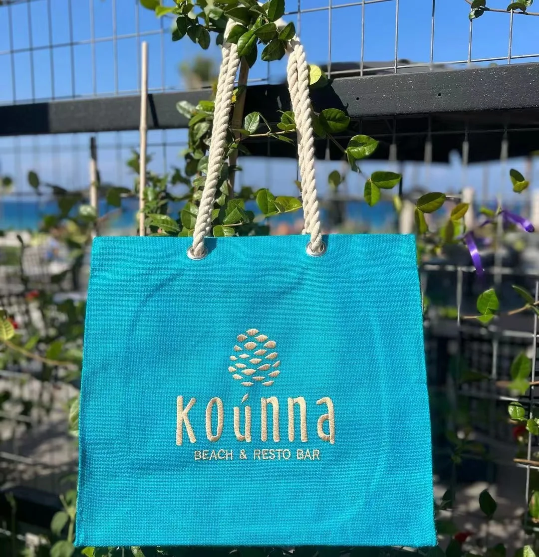 High Quality Waterproof Jute Gunny Shopping Tote Beach Bag For Gifts