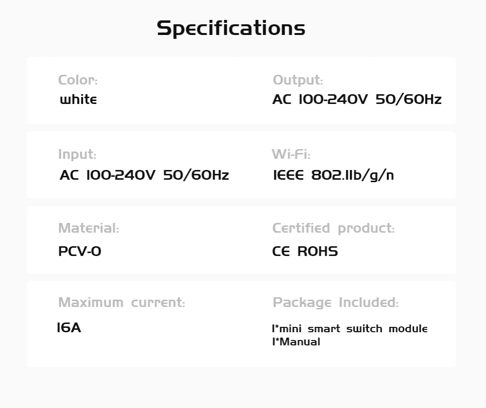 New Tuya WIFI 16A Mini Smart Wifi DIY Switch Supports 2 Way Control Automation Tuya Smart Wifi Switch Module