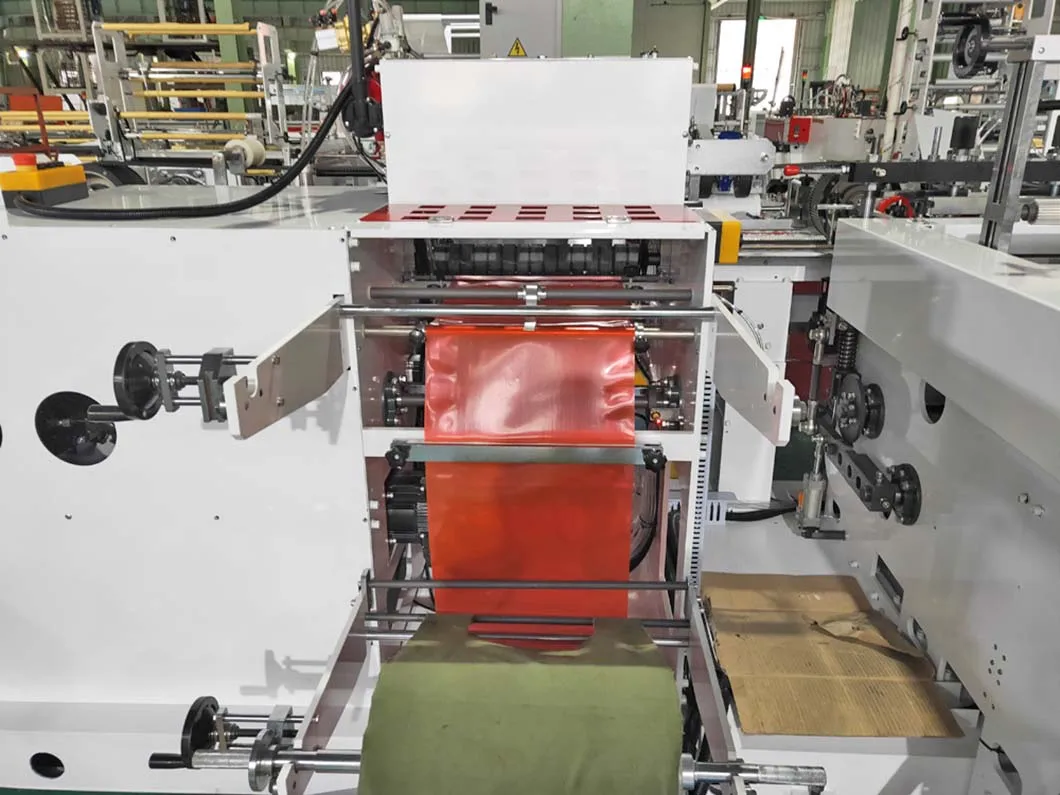 Factor Price Automatic Bottom Weld Soft Loop Handle Clothing Packaging Plastic Bag Making Machine for Shopping Bag