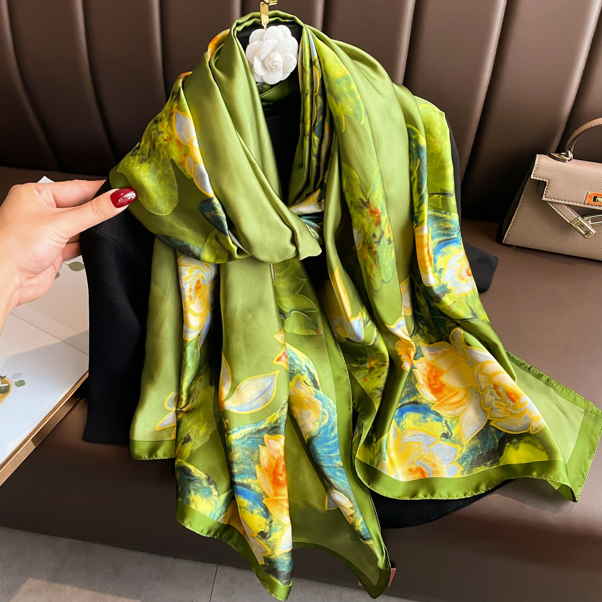 Shop Custom High Quality European Vintage Style Silk Scarf