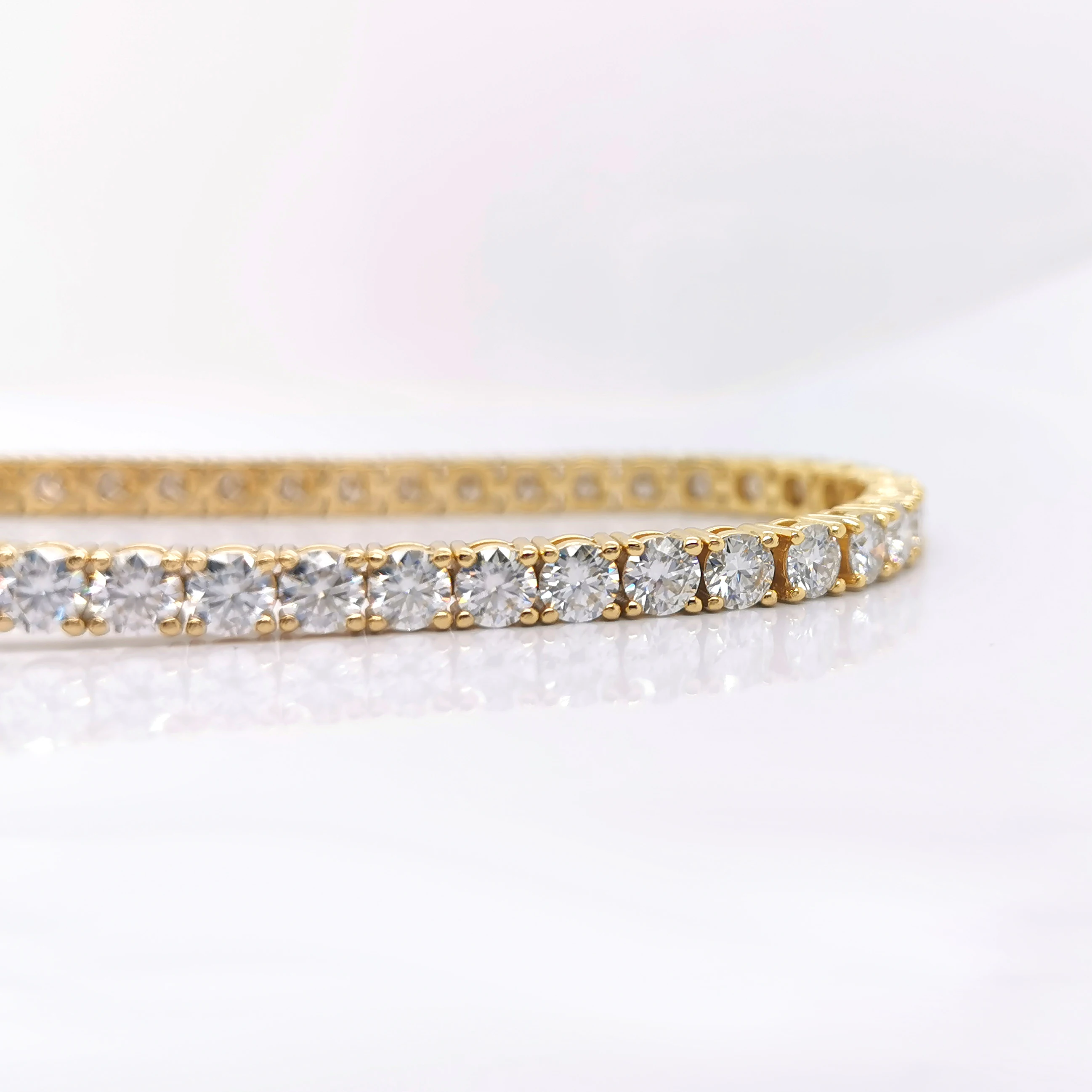Moissanite Tennis Simple 925 HipHop Silver Tennis Bracelet Moissanite Tennis Bracelet 925 Silver