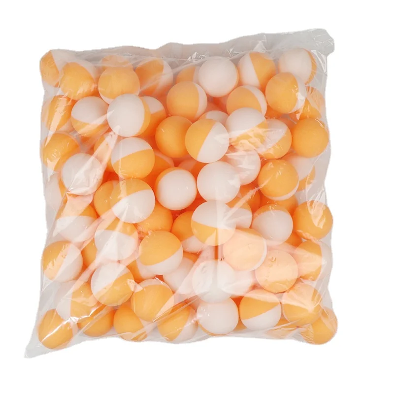 Two-Color ABS Table Tennis Balls Half White and Half Yellow 40+mm for Home School Club Use 40+ Stitched Balls