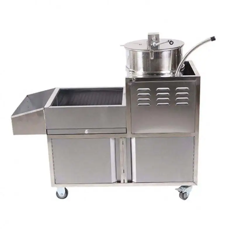 TEBAK Commercial Processing Snack Food Gas Operated Popcorn Machine Mini Popcorn Packing Machine Popcorn Machine