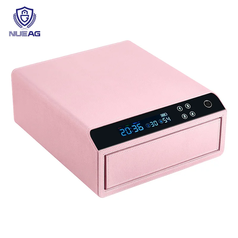 Durable Steel Material Secret Hidden Compartment Stash Storage Drawer Security Cash Safe Box with Fingerprint Lock