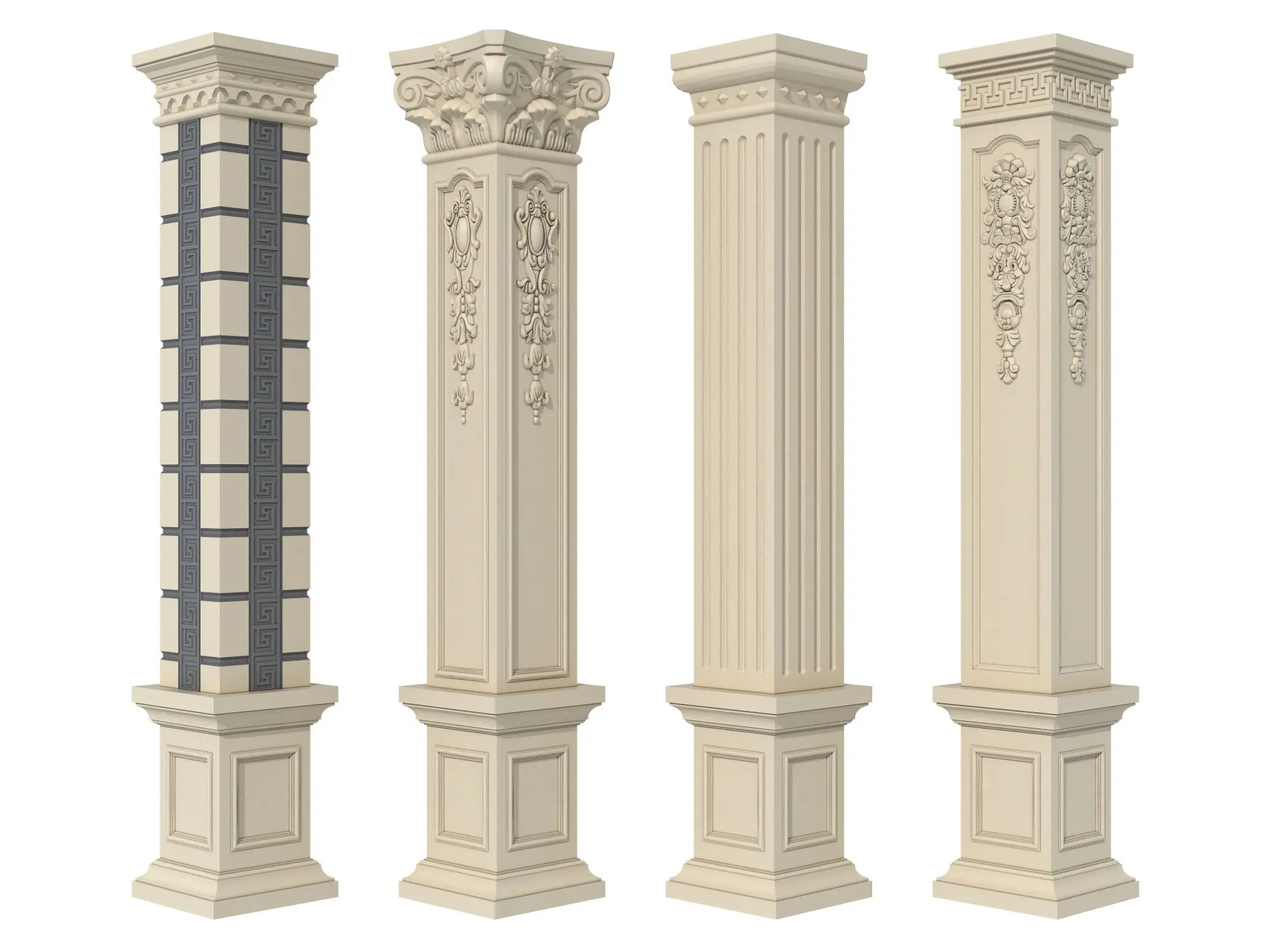 2025 New Design Factory Directly Sell Brick Wall Tile Veneer Natural Stone Column Pillar Made In China