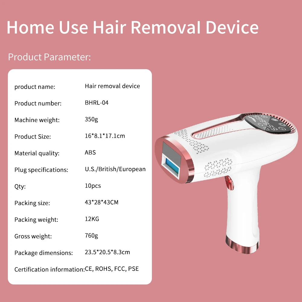 Ipl Laser Permanent Hair Removal Home Handle Mini Portable Electric ...