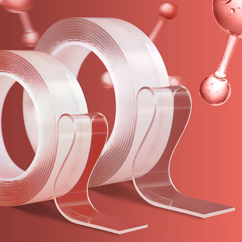 Rouleau adhésif Nano Tape, double face - Adhésifs transparents