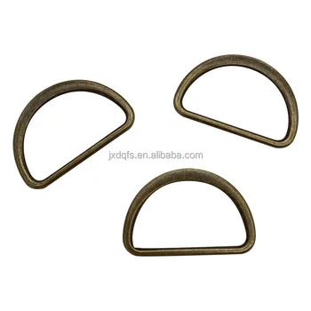 clothes' Hardware accessories D Ring Factory Price half circle Buckle d-Ring 30 mm inside buckle for Purse Clothing and bags