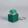 Botón de grabación verde oscuro y llamativo (tecla)