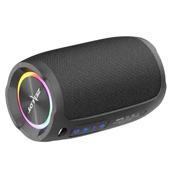 Portable Bluetooths Bt Wireless Speaker RGB Outdoor Party Super Bass Blue Plastic 3600mah Zealot S49 LED Logo 10W Battery