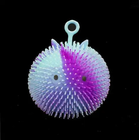 Squishy Toy Factory Direct Sales Fun Luminous Cuties Stress Relief Puffer Ball for Kids Promotional Toy Ball Cute Squeeze Toy