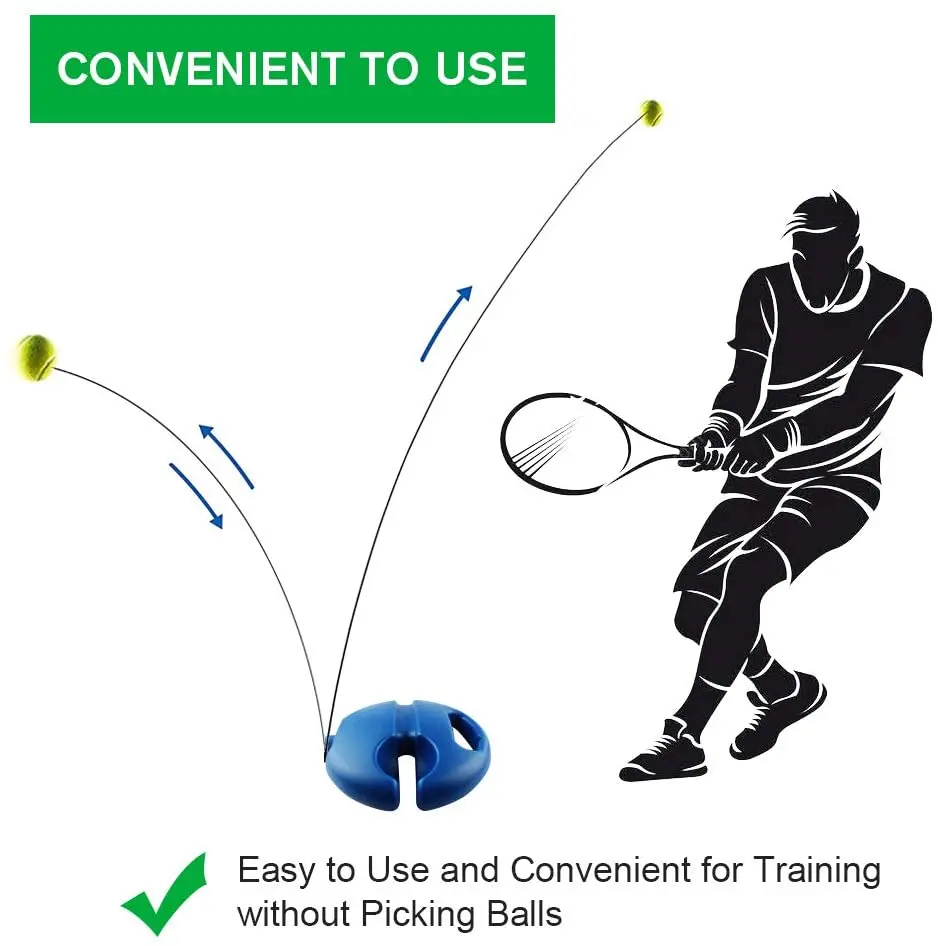 FANDING Wholesale Customized Portable New Design Tennis Trainer Set for Daily Training/Practice