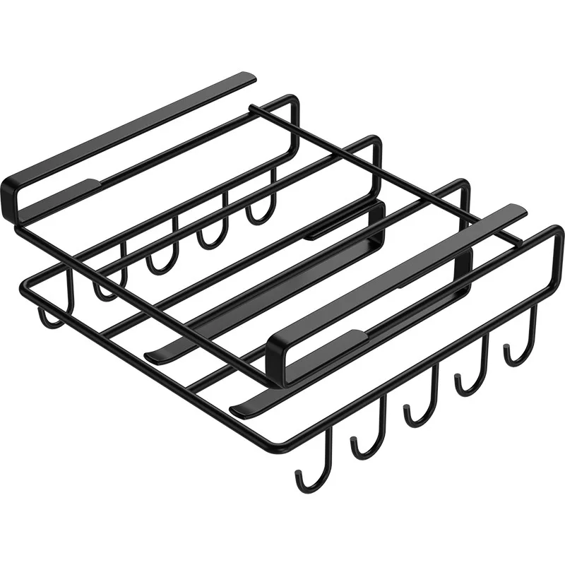 Armario colgante para tabla de cortar, estante para puerta de armario, estantería de cocina, tapa de olla, rollo de gancho de papel, estante de almacenamiento multifuncional