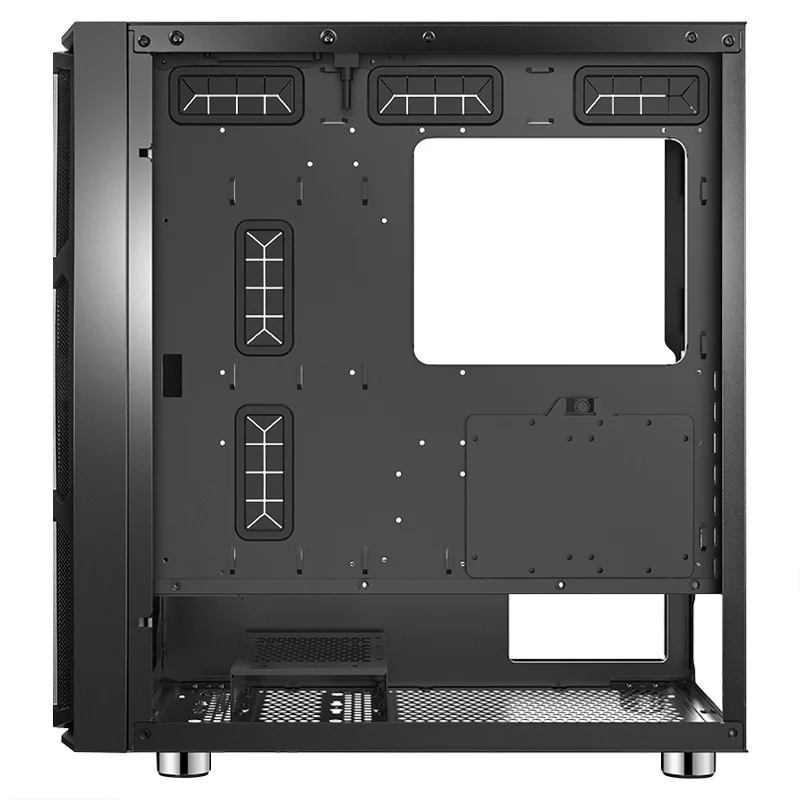 SAMA W03 Most Popular Gaming Casing Desktop EATX Game Case with 20cm ATX Full Tower Tempered Glass on Left ARGB Fan on the Front