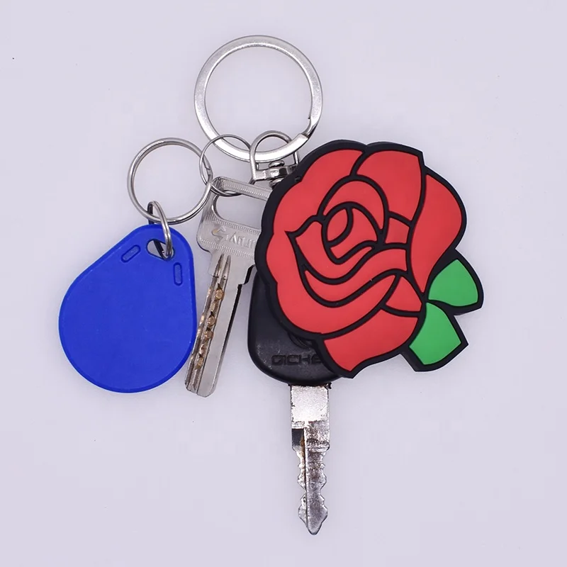 3D PVC Key Chain Women Gift Anime Cartoon Silicone Keychain