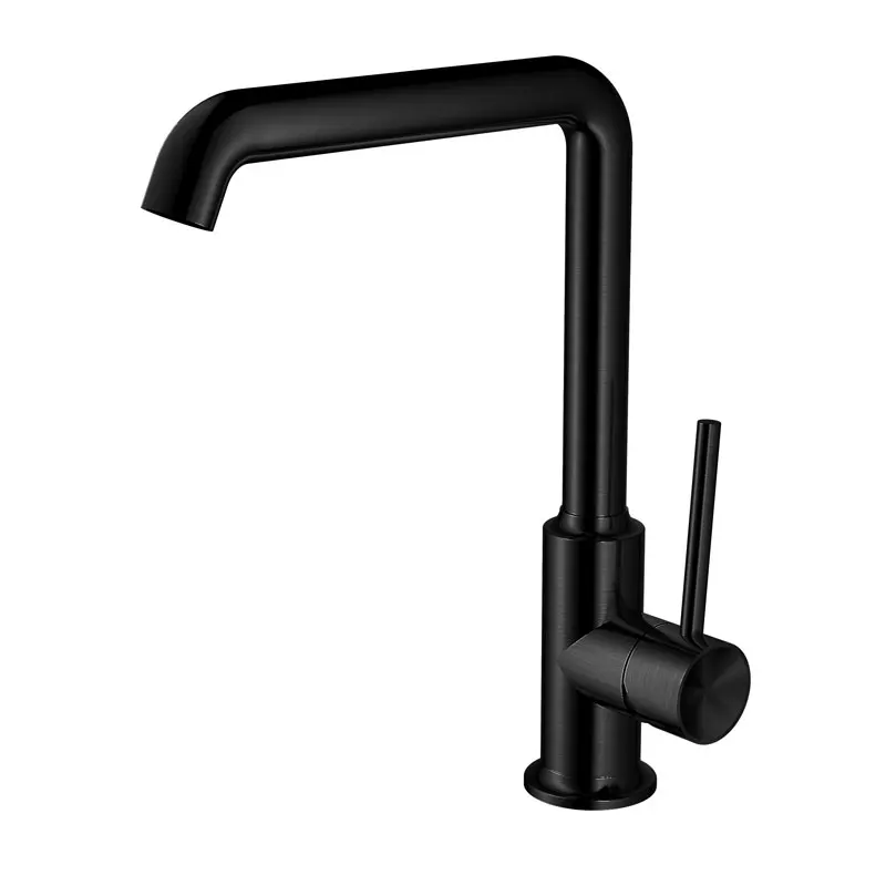 Top Quality Single Handle Round Ss304 Matte Black Kitchen Mixer Tap Buy Kithen Taps Modern Faucets Single Lever Kitchen Mixer Product On Alibaba Com