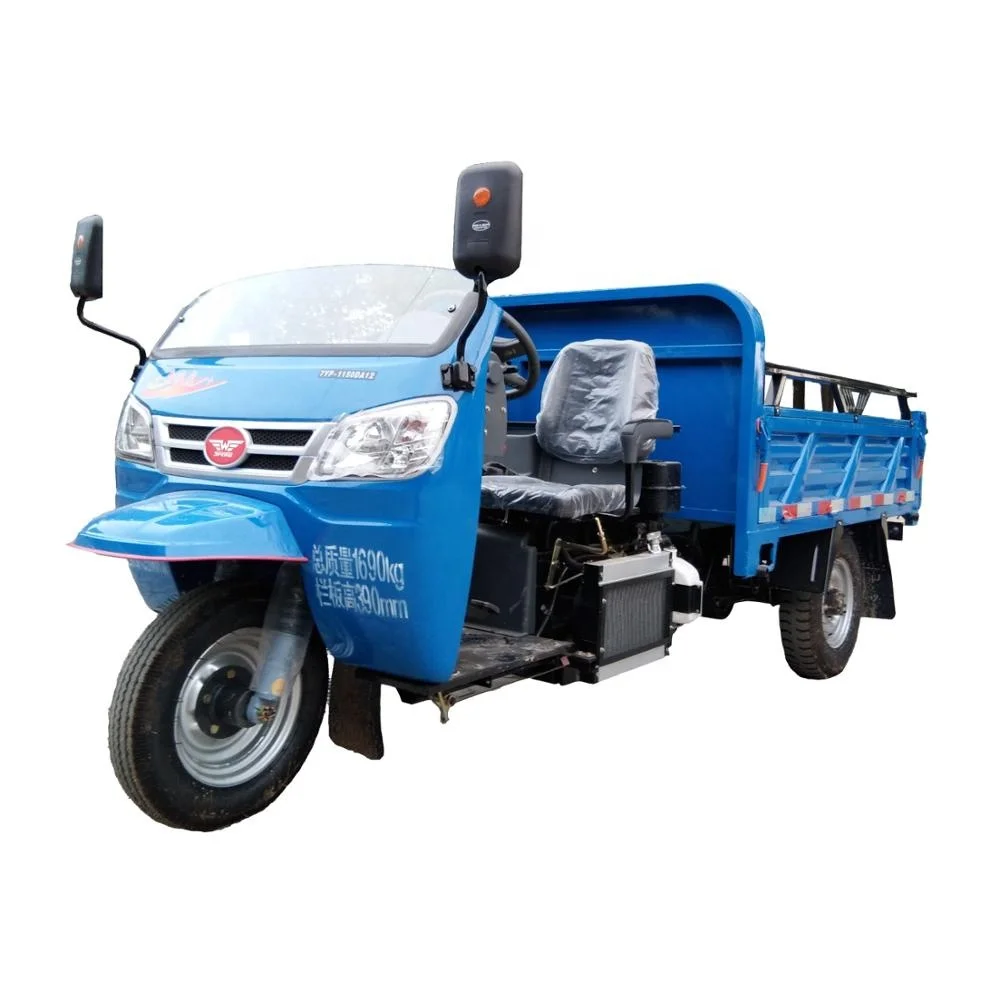 2020 Max 4 Tons Load diesel Cargo Van Tricycle 3 Wheel Truck for Sale Cabin Adult Tricycle Tricycle Auto