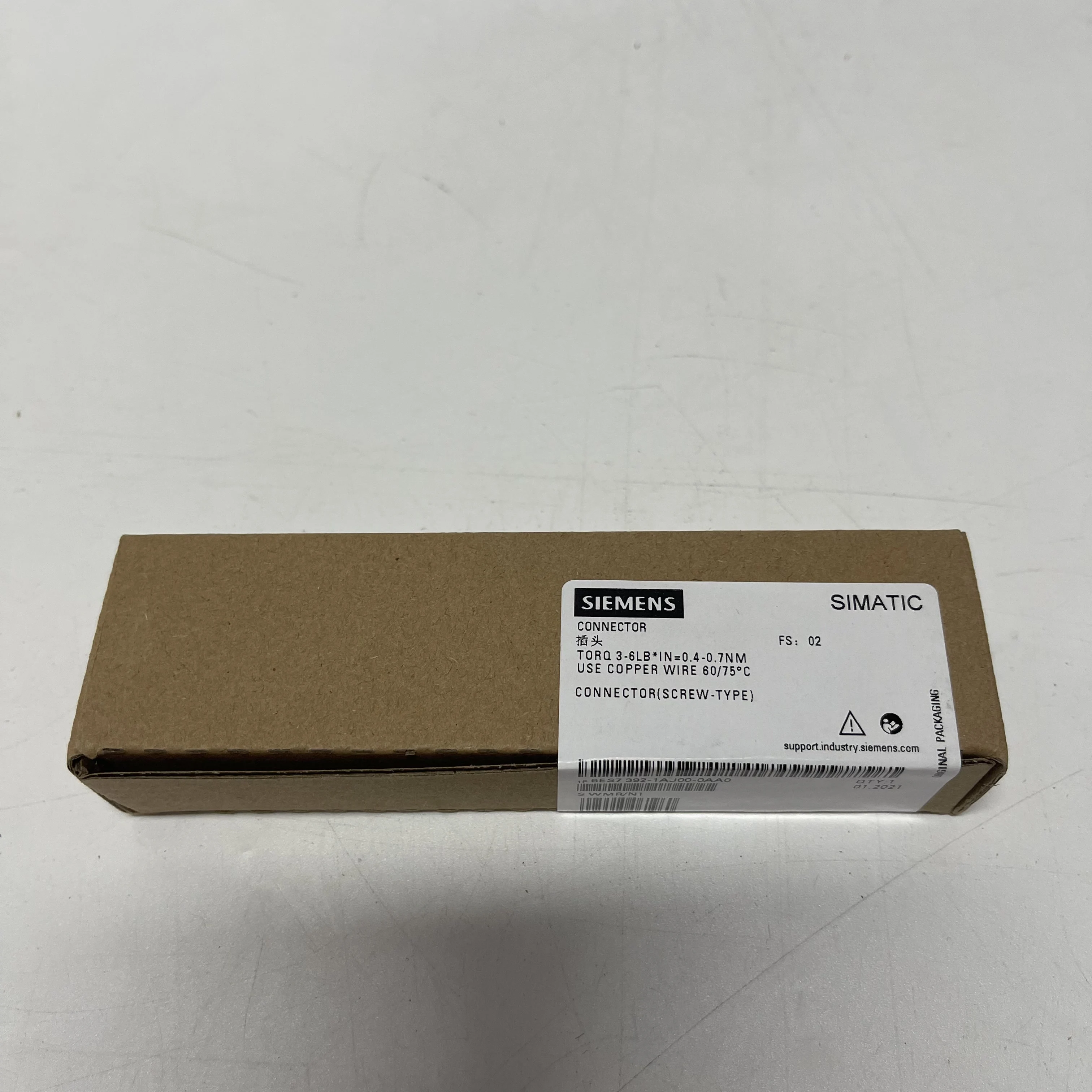 Siemens Connector 6ES7392-1AJ00-0AA0 Siemens Connector 6ES7392-1AJ00-0AA0