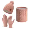 Pink twisted flower 3-piece set