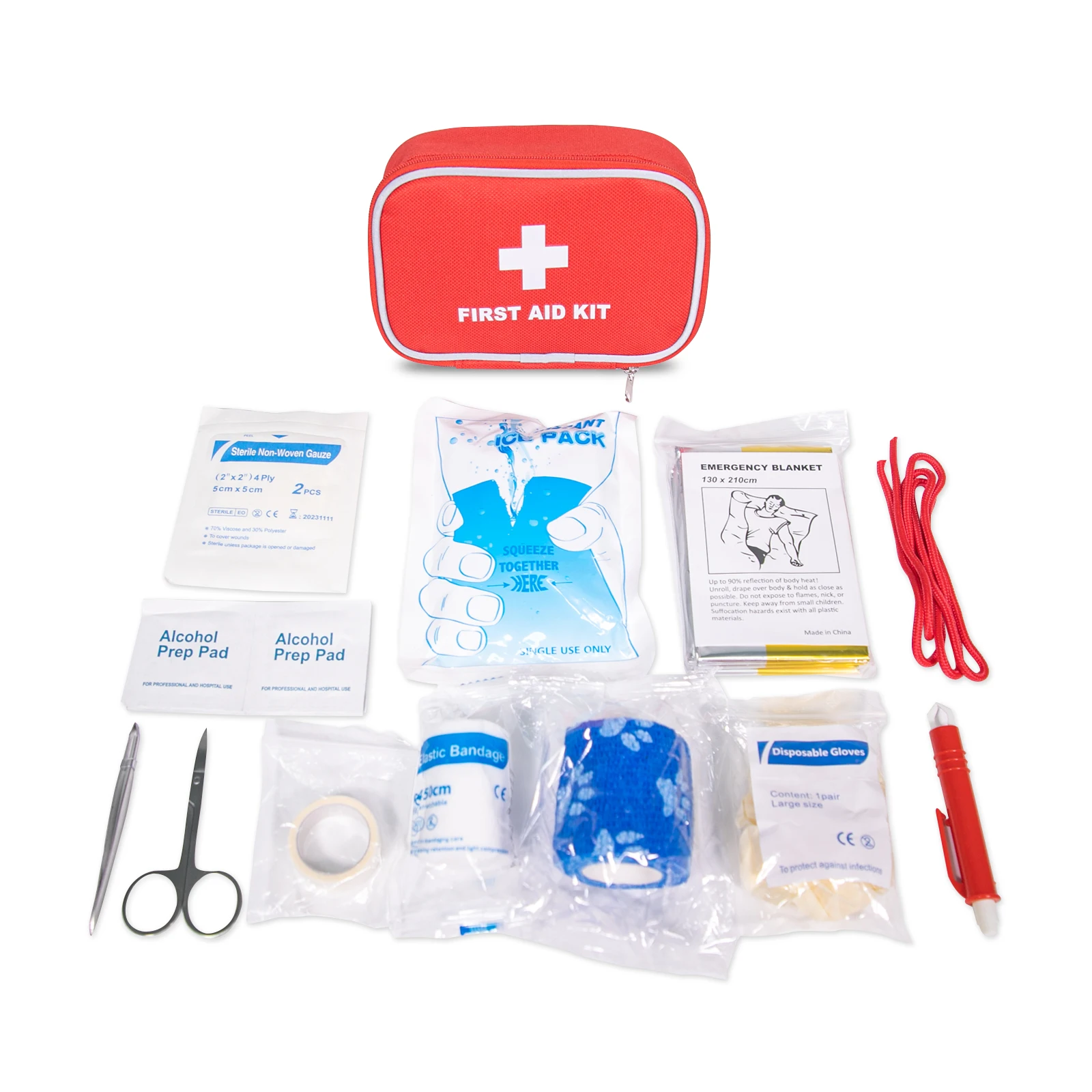Amazon Hot Sale Customized Compact Pet Medical First Aid Kit for Outdoor Home