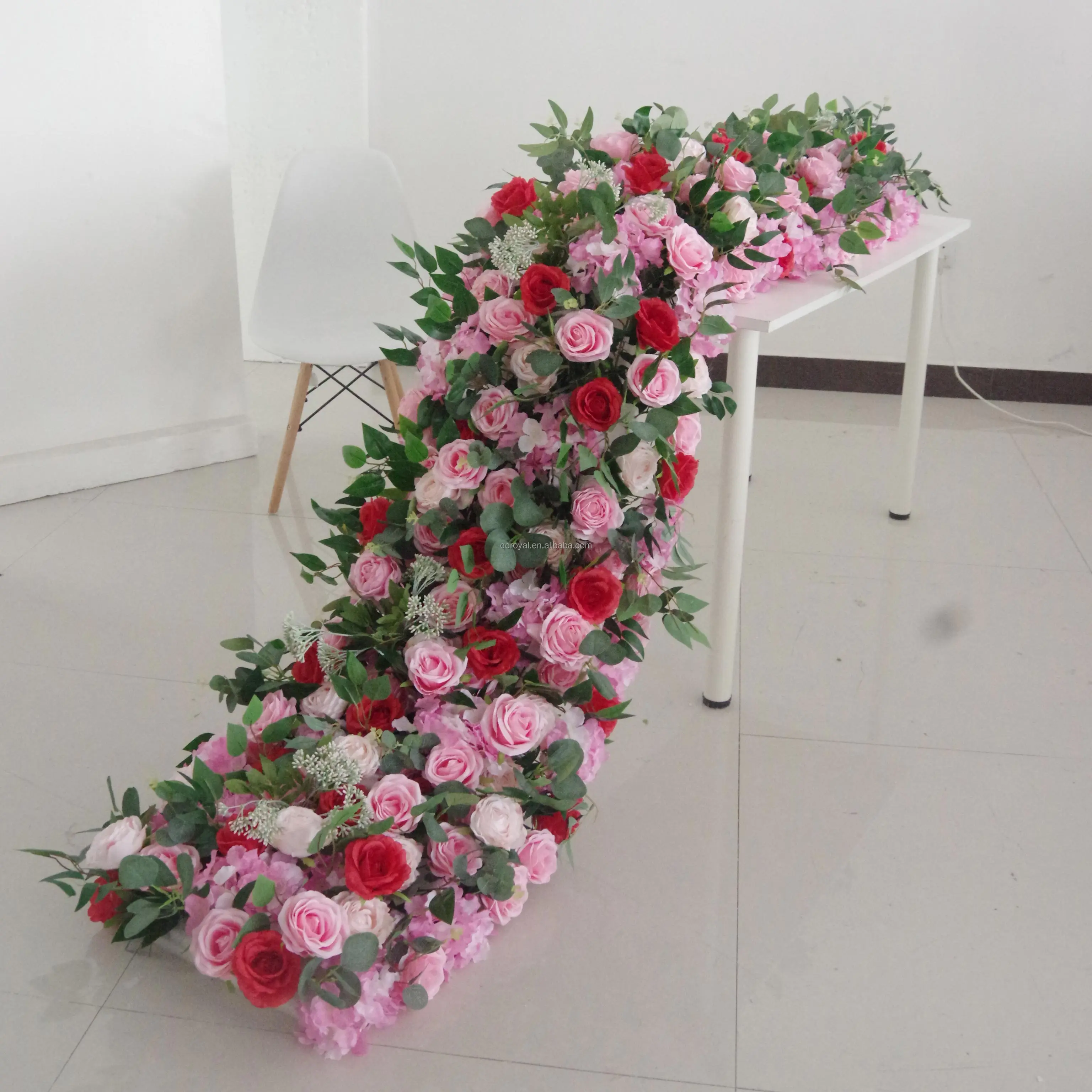 Hot Sale Table Centerpiece Flowers Runner Floral Artificial Flower ...