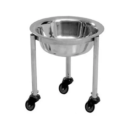 Stainless Steel Kick Bucket on Wheels