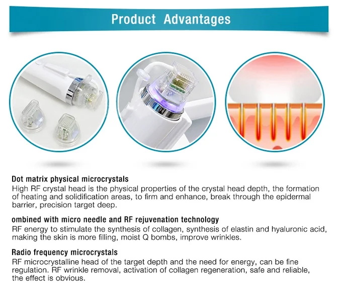 Microneedling Radio Frequency Machine Facial Rf Needle Rf Fractional Micro Needle Disposable Cartridge Fractional Microneedle