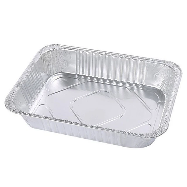 9/" x 9/" NO9 LARGE ALUMINIUM FOIL FOOD CONTAINERS WITH LIDS OVEN TAKEAWAY BRS