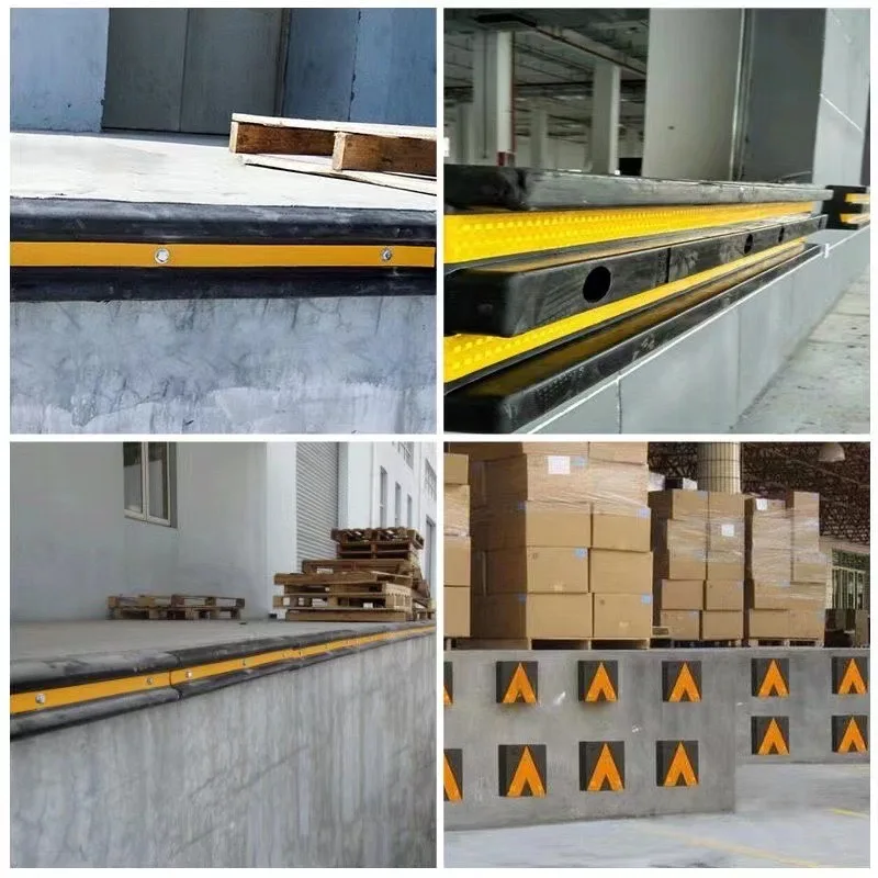 100% Recycled Solid Rubber Black Reflective Dock Bumper Wall Bumper Guard Protector for Parking Garage Safety Roadway Product details