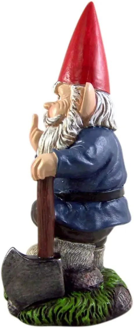 Statuetta Da Giardino Gnomo Ape – Decorazione In Resina Colorata, 11 Cm, Portafortuna Stravagante Per Esterni E Interni - 6
