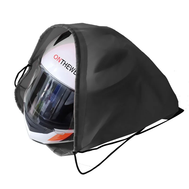 Motorcycle Motorbike Helmet Lid Protect Bag Black Draw pocket