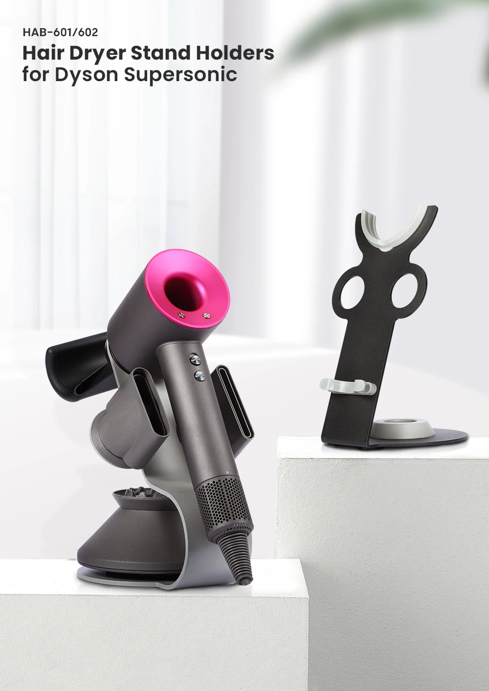 Hab601 Hair Dryer Stand Holder For Dyson Supersonic Hair Blow Dryer