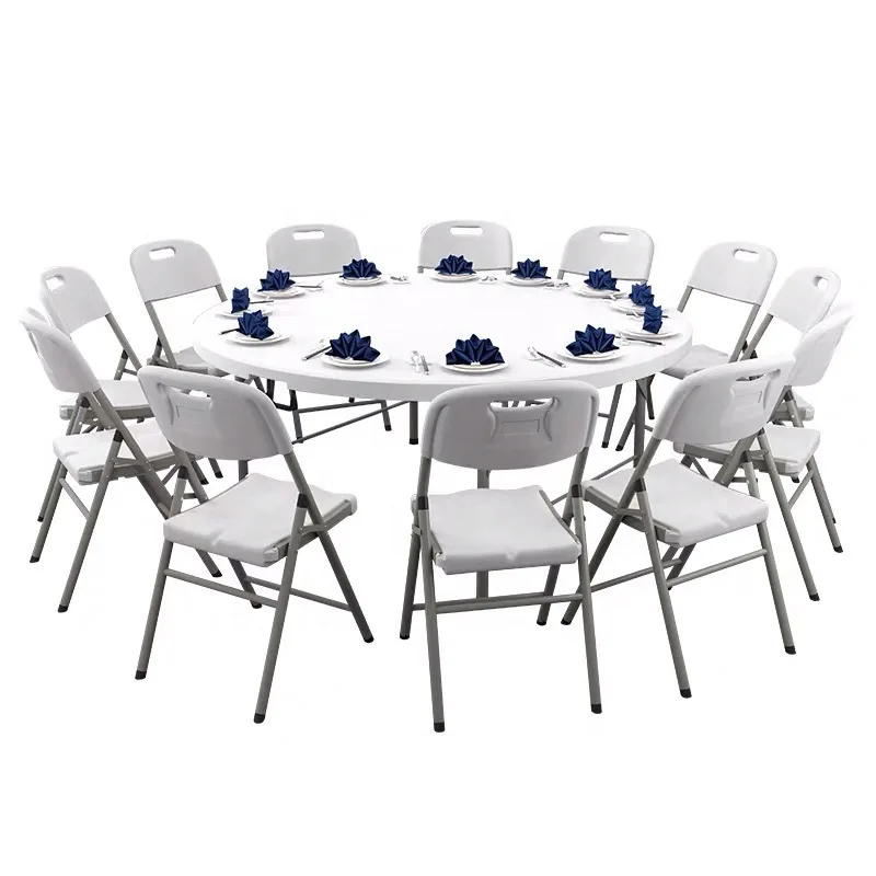 6ft Modern Design Plastic Folding Table Easy to Store and Versatile Use in Outdoor Hotels Schools