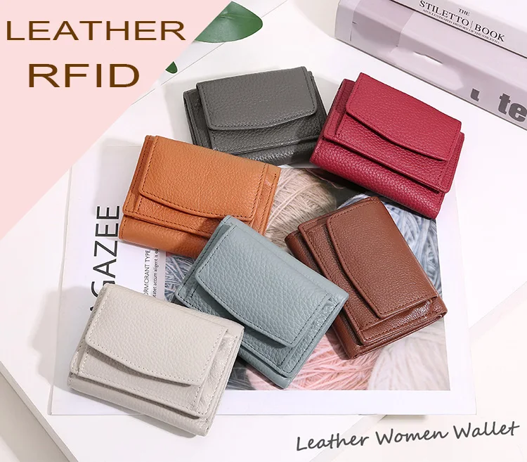 Compra Mujeres Corta Organizador Billetera Color Sólido HASP Mini Billeteras  Bolsas Para Mujer Tarjeta De Crédito Al Por Mayor Cuero Genuino Negro /  Rojo / Gris Q64x40 Barato | Entrega Rápida Y
