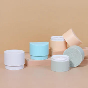 Eco Friendly Wide Mouth Skin Care Cream Containers Plastic Cleansing Balm Jar Empty Cosmetic Jars with Lids