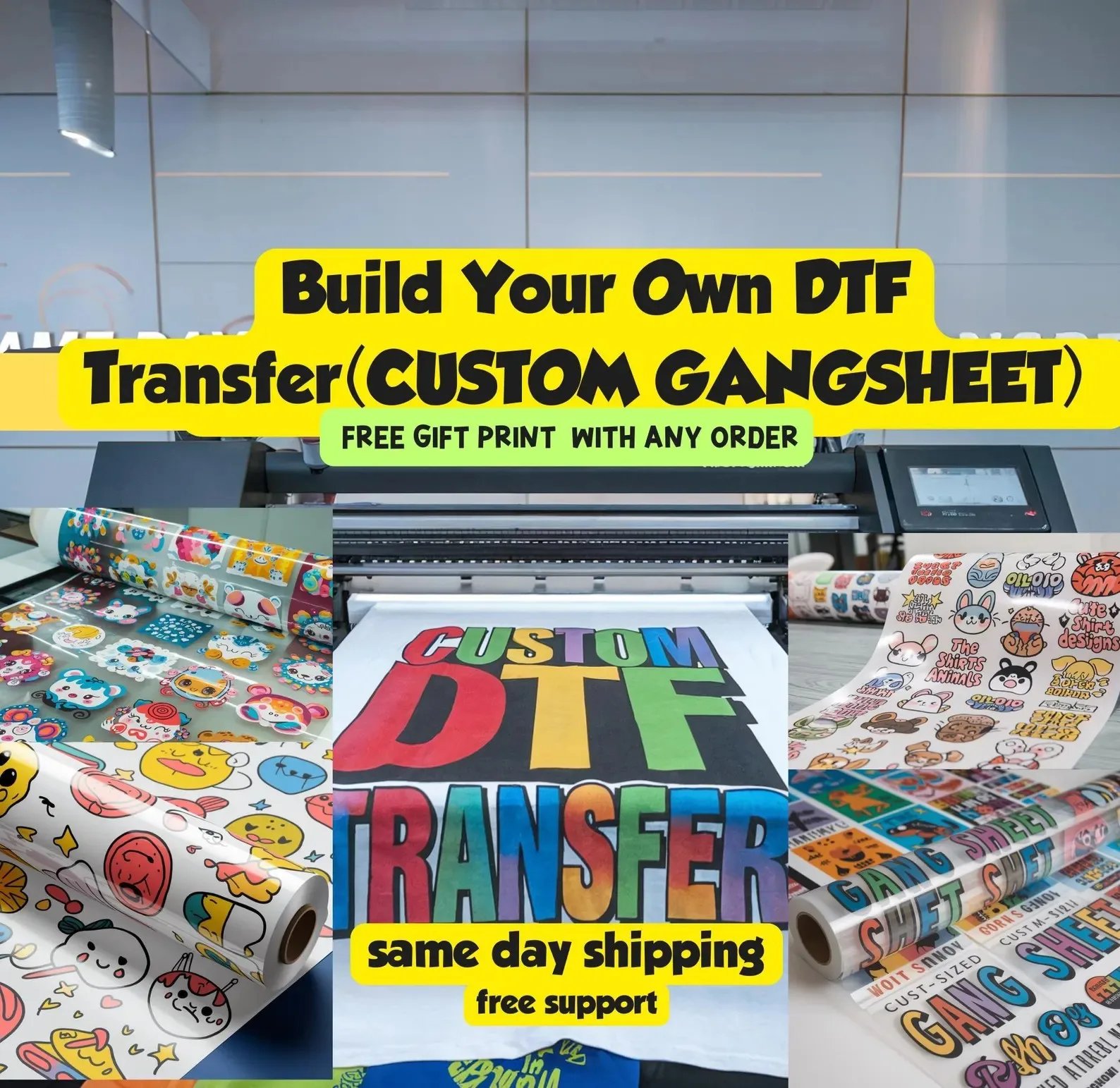 Christian Screen Print Transfers DTF Printing Heat Transfer Designs Iron-On Stickers for T-Shirts Hoodies and Apparel Decoration