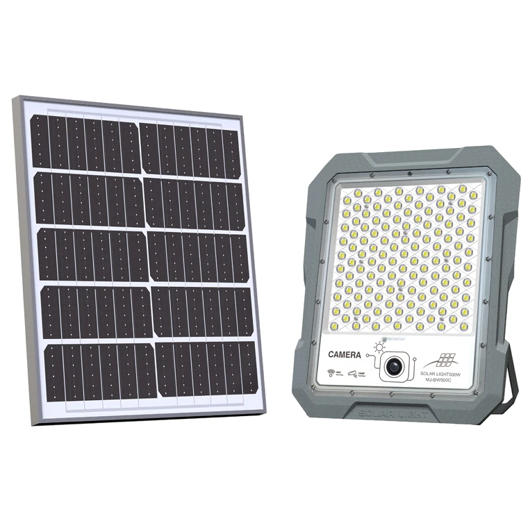 CCTV Solar Flood Light 10000 Lumens LED Adjustable Camera