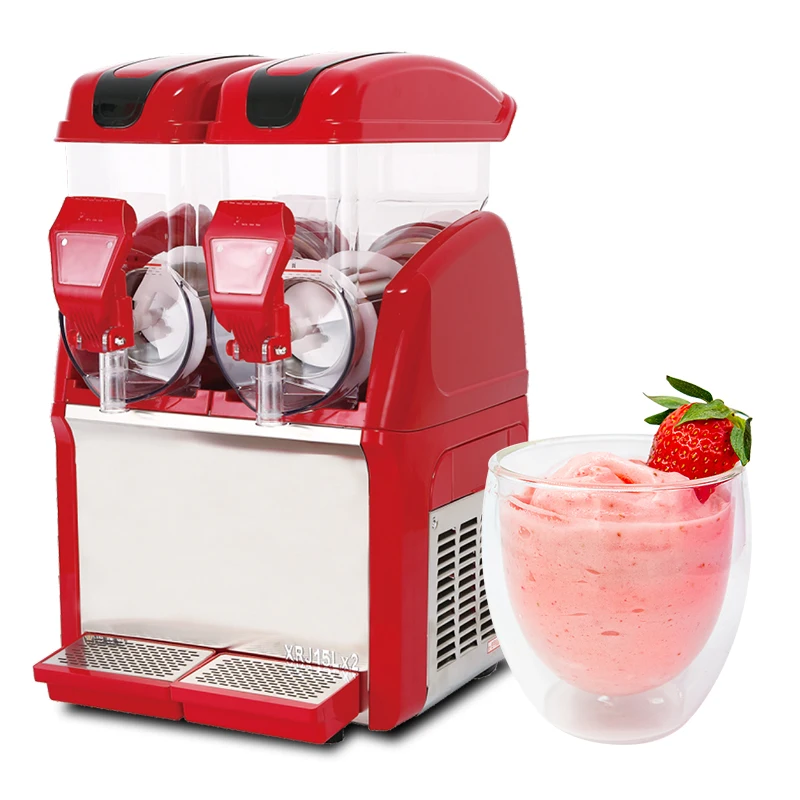 Best Frozen Drink Machine 3lx2 Mini Two Tank 2 Flavors Slushy Maker Ice ...