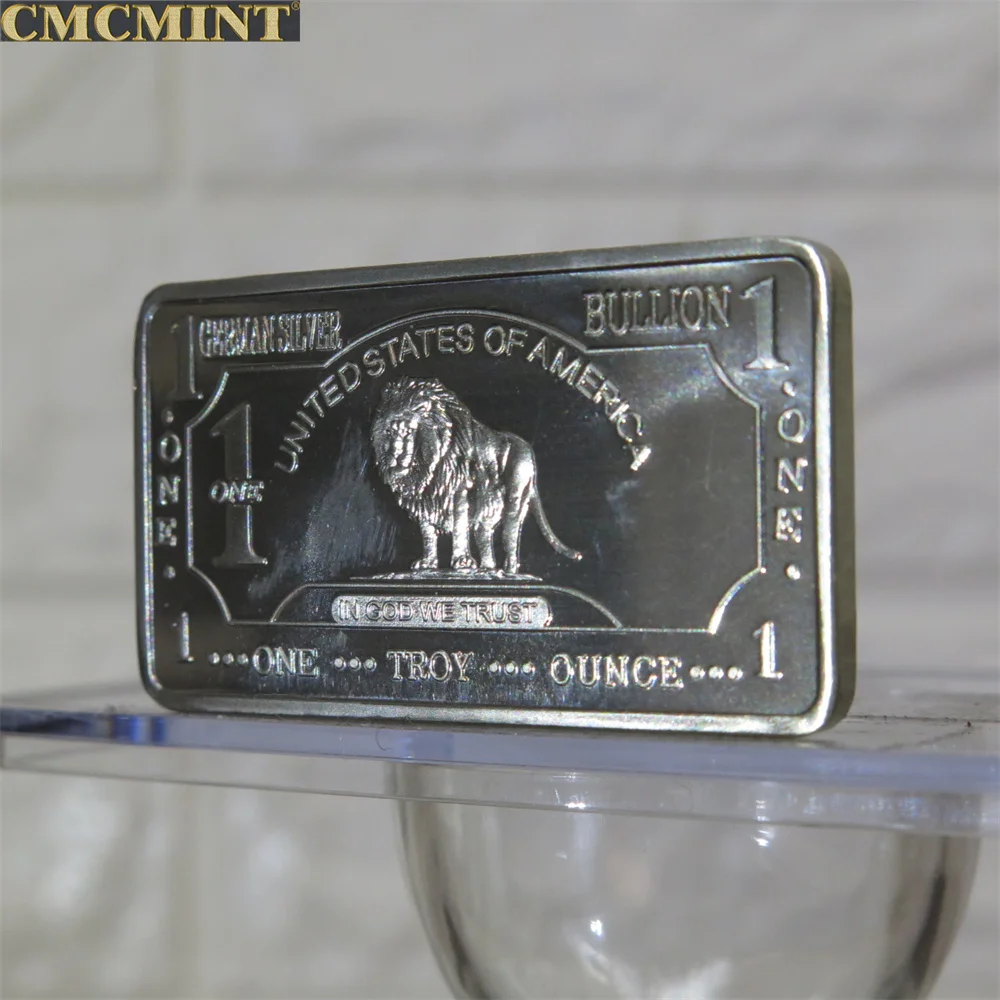 A157L 1온스 게르만 실버/백동 사자 바 아연 구리 니켈 합금