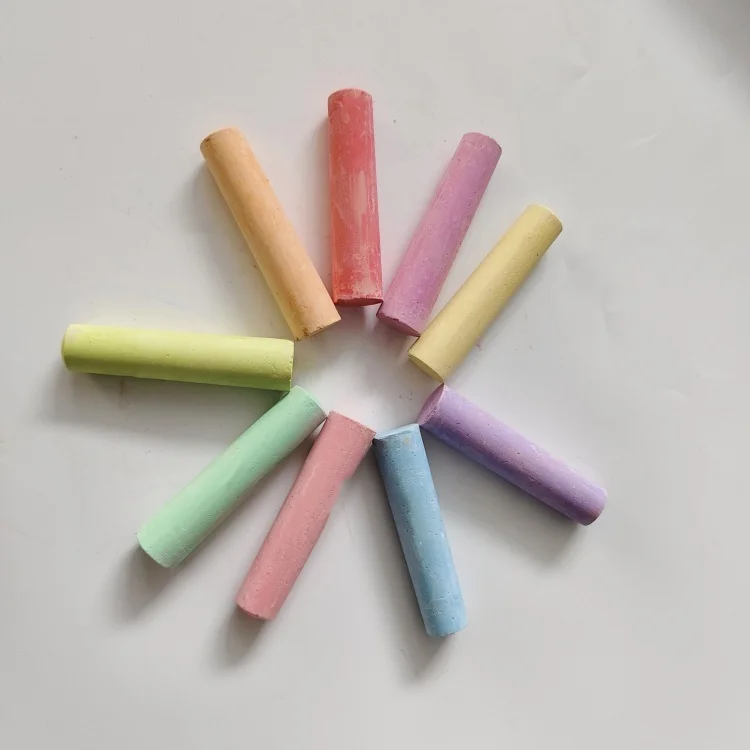 Безпыльная и Нетоксичная тротуарная мела моющаяся многоцветная уличная школа искусств офис для детей