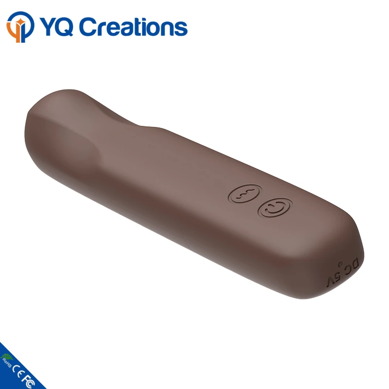 New Rechargeable Chocolate Color Power Vibration Cordless Electric Full Body Massager Mini Av Wand Massager