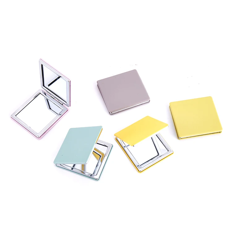 Недорогое компактное карманное мини-зеркало для макияжа квадратной формы