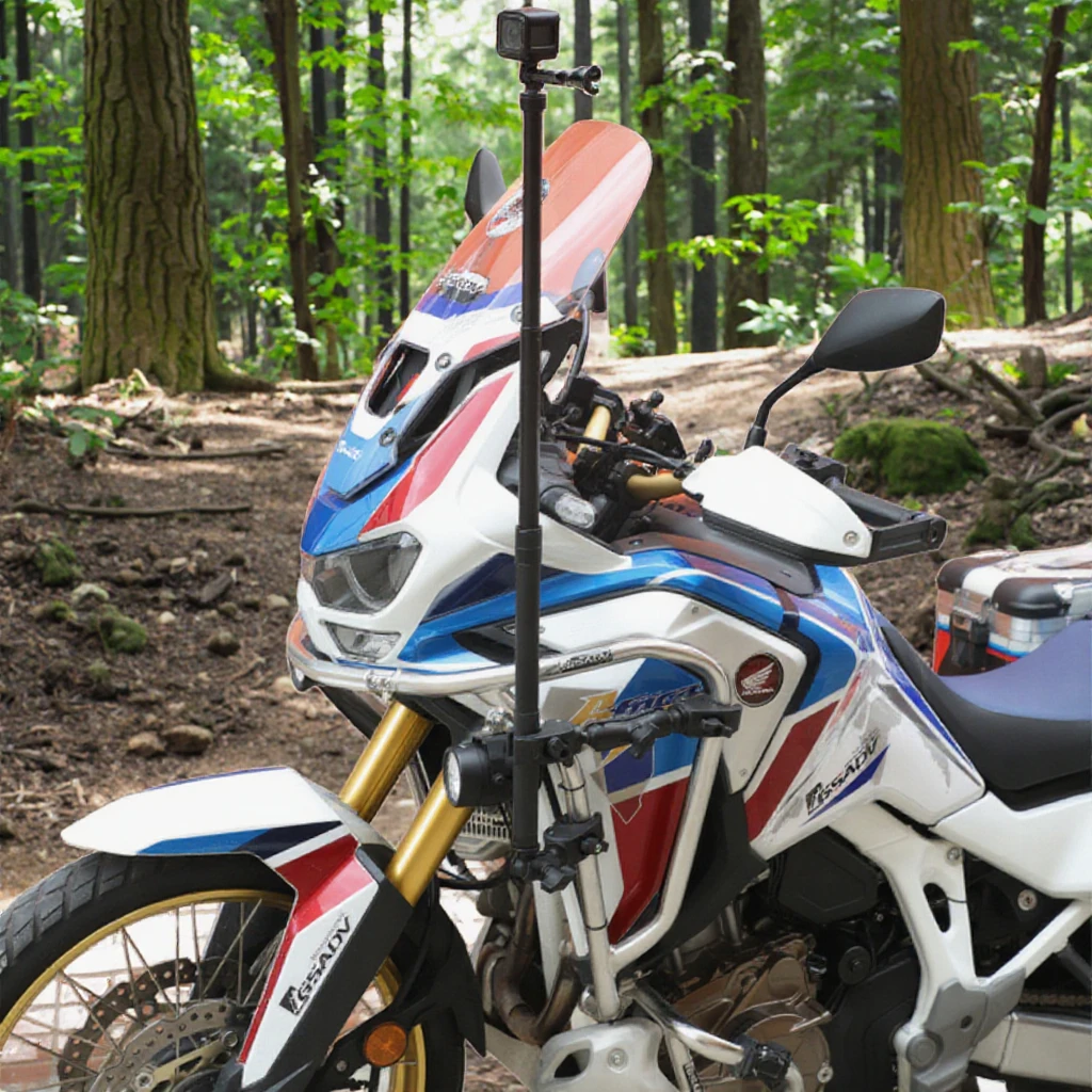 SMNU 360 Rotation Selfie Stick Stand Bike Camera 4k Sport for Motor Bicycle Motor Sport Camera