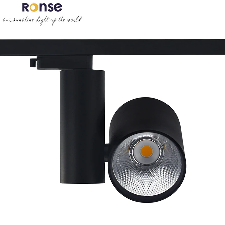 RONSE 40w 30w Luminaire Led Track Light Rail Retail Store Lighting Ceiling Recessed Track Light Shop Studio Indoor Spotlights