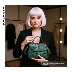 KALANTA Structured Square Bag Sacs Vintage Markets 2026 Main European Pattern Lady Ladies Clutch Office