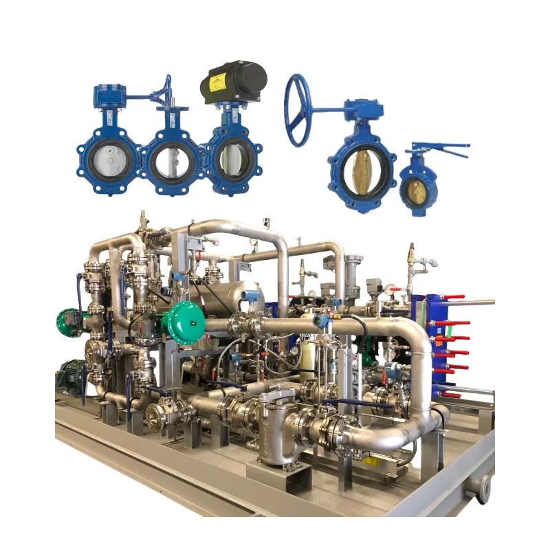 Keysone Figure 221 222 Butterfly Valve Skid-mounted Device Used in Oil Plants to Regulate or Shut Off Medium Flow