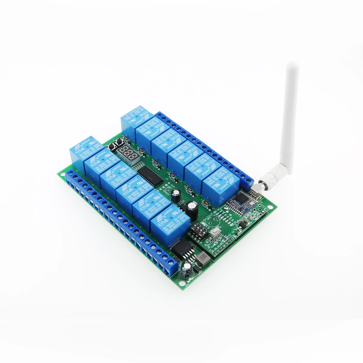 12 Channel 433Mhz Rf Relay Controller 5Km Dc12V Remote Control Switch Lora Wireless Receiver for Agricultural Irrigation